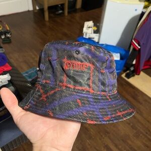Dime Purple and Red Bucket Hat